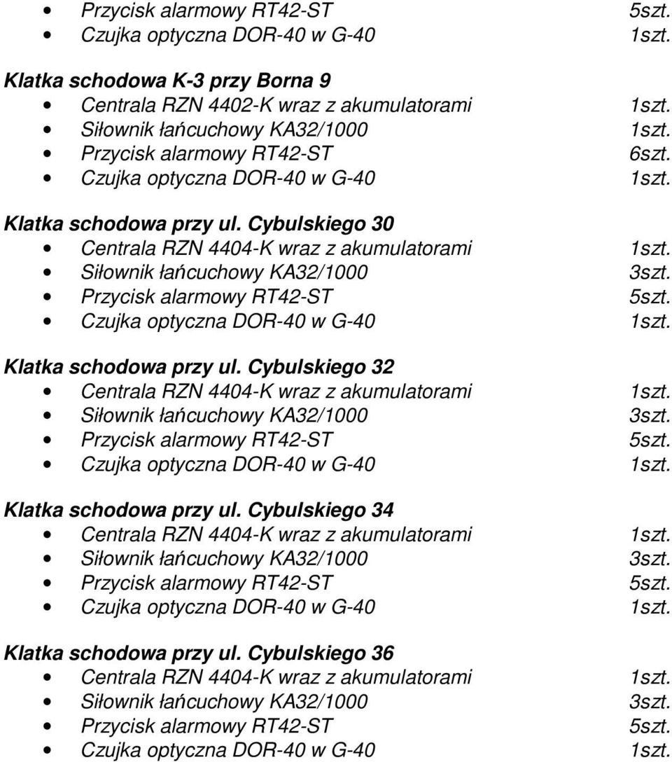 Klatka schodowa przy ul. Cybulskiego 30 Klatka schodowa przy ul.