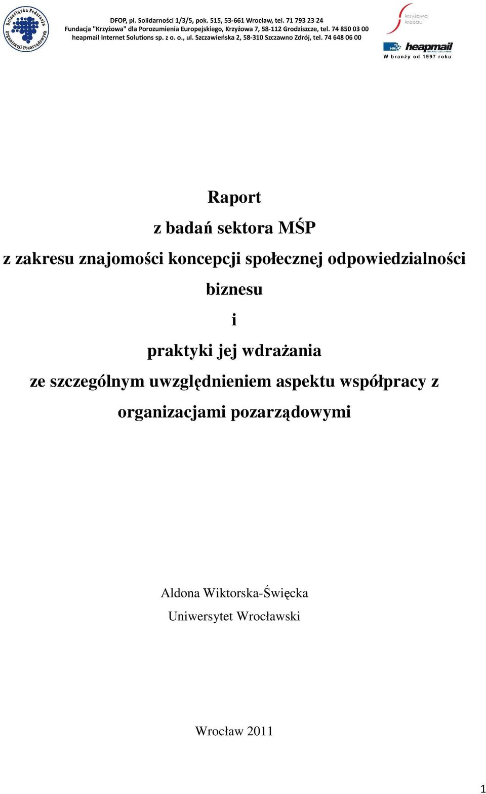 szczególnym uwzględnieniem aspektu współpracy z organizacjami