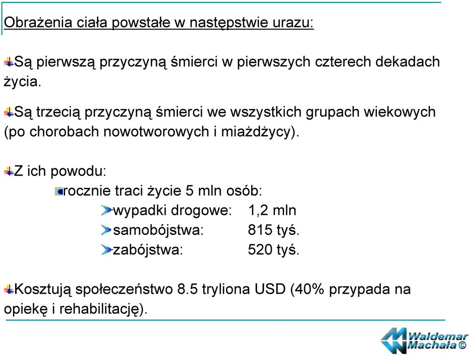 Są trzecią przyczyną śmierci we wszystkich grupach wiekowych (po chorobach nowotworowych i miażdżycy).