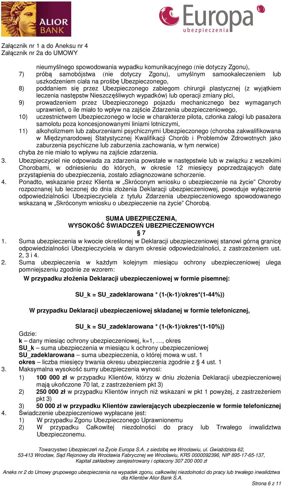 mechanicznego bez wymaganych uprawnień, o ile miało to wpływ na zajście Zdarzenia ubezpieczeniowego, 10) uczestnictwem Ubezpieczonego w locie w charakterze pilota, członka załogi lub pasażera