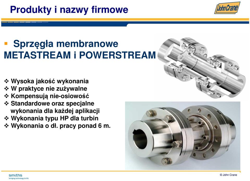 Kompensują nie-osiowość Standardowe oraz specjalne wykonania dla