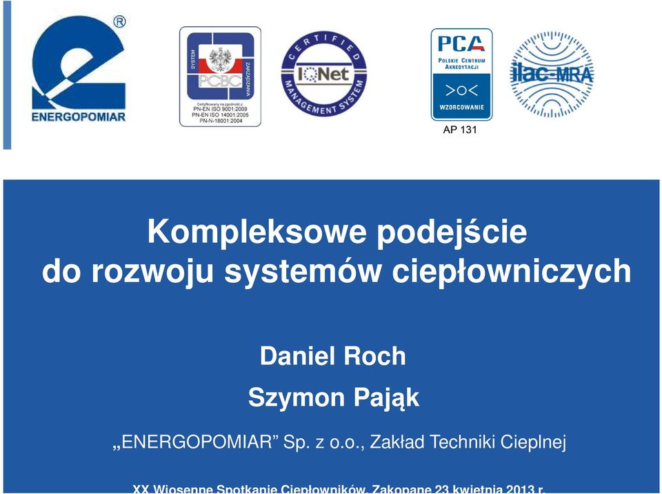 Roch Szymon Pająk ENERGOPOMIAR