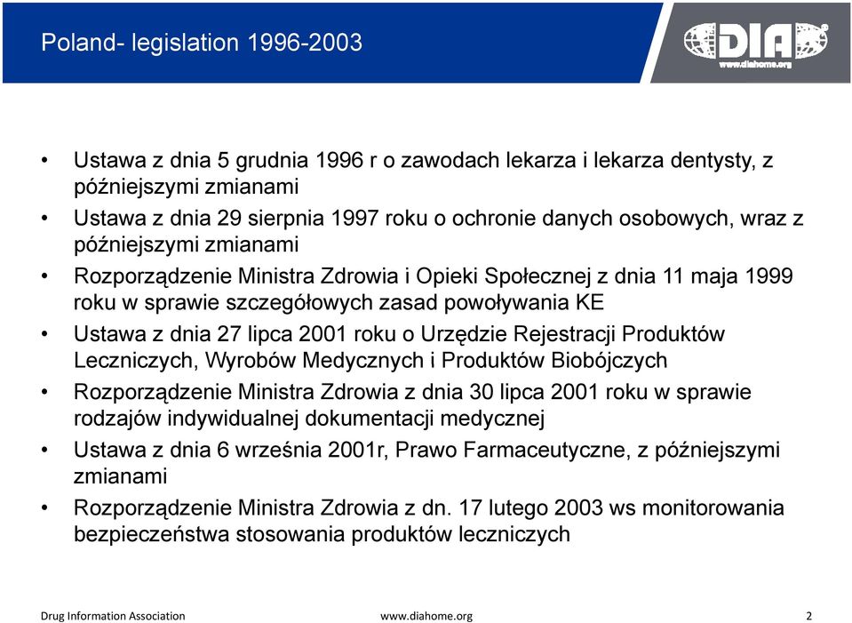 Rejestracji Produktów Leczniczych, Wyrobów Medycznych i Produktów Biobójczych Rozporządzenie Ministra Zdrowia z dnia 30 lipca 2001 roku w sprawie rodzajów indywidualnej dokumentacji medycznej