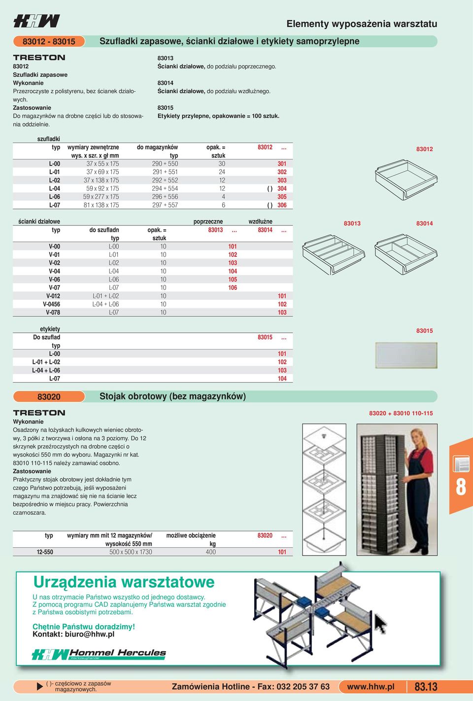 wymiary zewnętrzne do magazynków opak = 3012 wys x szr x gł mm typ sztuk L-00 37 x 55 x 175 290 + 550 30 301 L-01 37 x 69 x 175 291 + 551 24 302 L-02 37 x 13 x 175 292 + 552 12 303 L-04 59 x 92 x 175