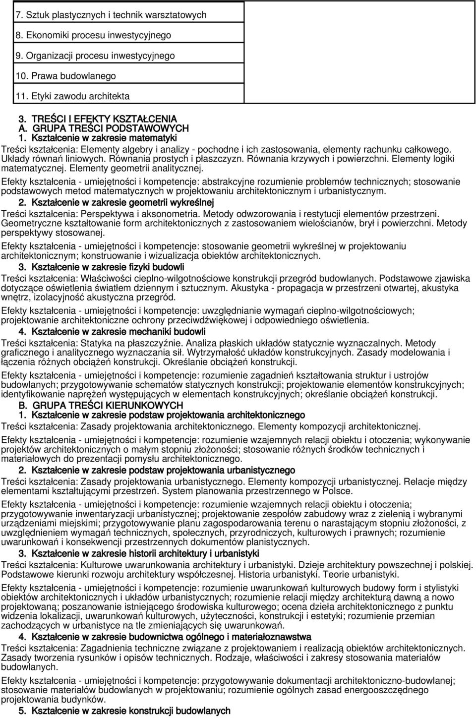 Układy równań liniowych. Równania prostych i płaszczyzn. Równania krzywych i powierzchni. Elementy logiki matematycznej. Elementy geometrii analitycznej.