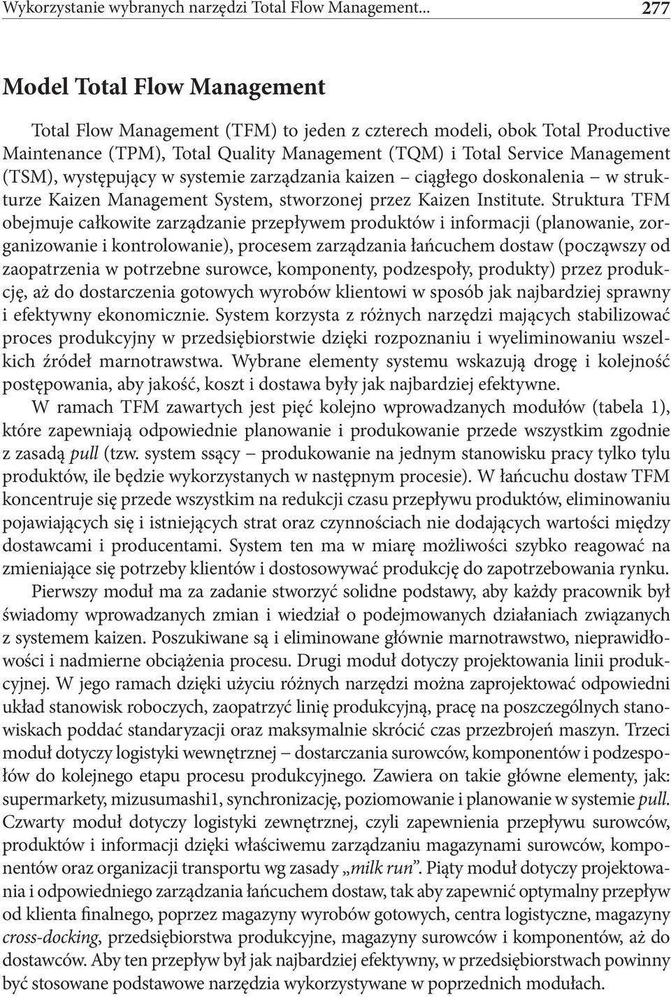 występujący w systemie zarządzania kaizen ciągłego doskonalenia w strukturze Kaizen Management System, stworzonej przez Kaizen Institute.