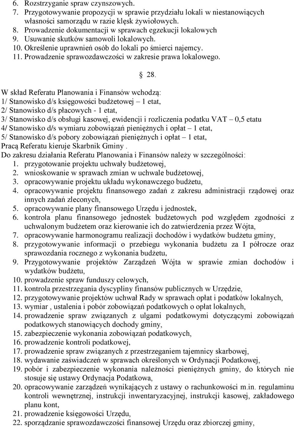 Prowadzenie sprawozdawczości w zakresie prawa lokalowego. 28.