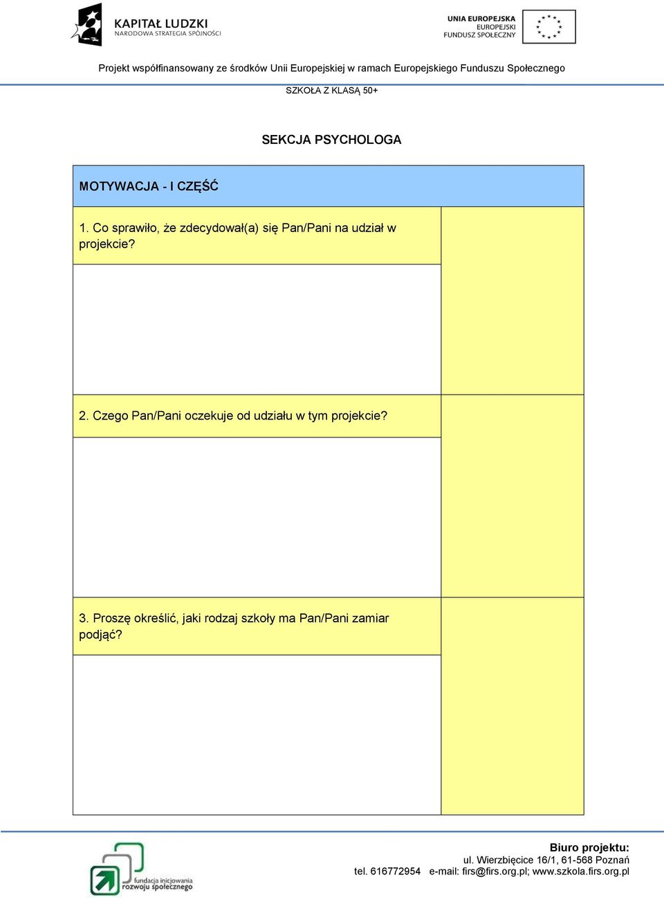 projekcie? 2.