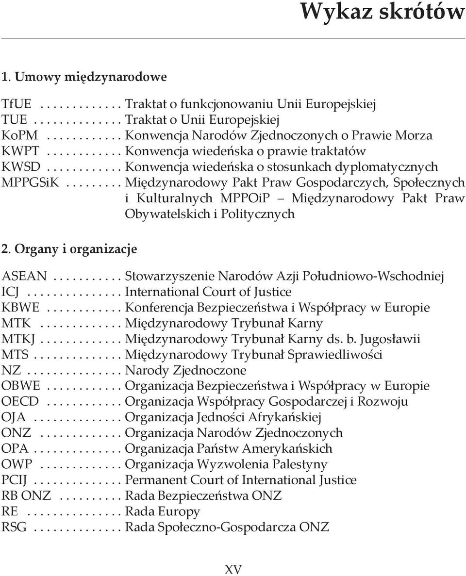 ........ Międzynarodowy Pakt Praw Gospodarczych, Społecznych i Kulturalnych MPPOiP Międzynarodowy Pakt Praw Obywatelskich i Politycznych 2. Organy i organizacje ASEAN.