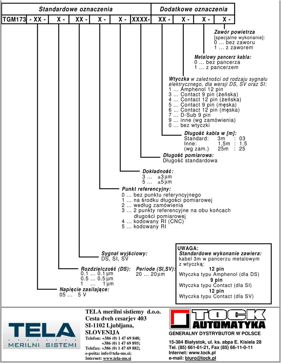 .. + _ µm... + _ µm Punkt referencyjny: 0... bez punktu referyncyjnego... na środku długości pomiarowej... według zamówienia... punkty referencyjne na obu końcach długości pomiarowej... kodowany (CNC).