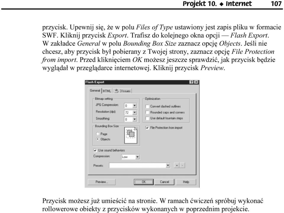 Jeśli nie chcesz, aby przycisk był pobierany z Twojej strony, zeaznacz opcję File Protection from import.