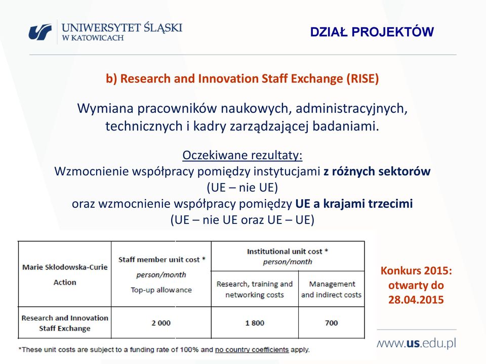 Oczekiwane rezultaty: Wzmocnienie współpracy pomiędzy instytucjami z różnych sektorów (UE nie