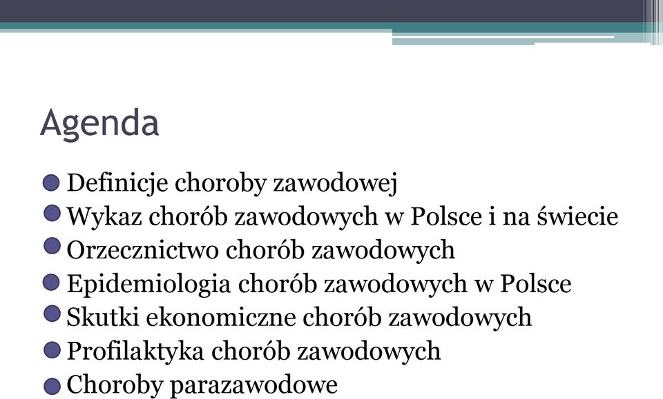 Epidemiologia chorób zawodowych w Polsce Skutki ekonomiczne