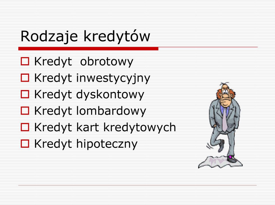 dyskontowy Kredyt lombardowy