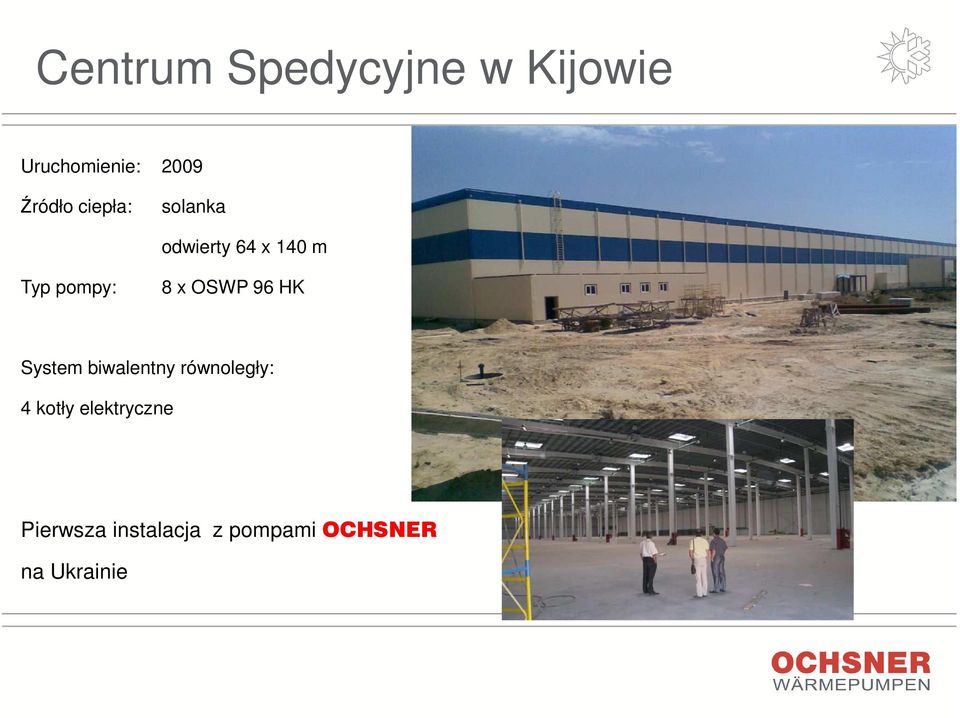 8 x OSWP 96 HK System biwalentny równoległy: 4 kotły