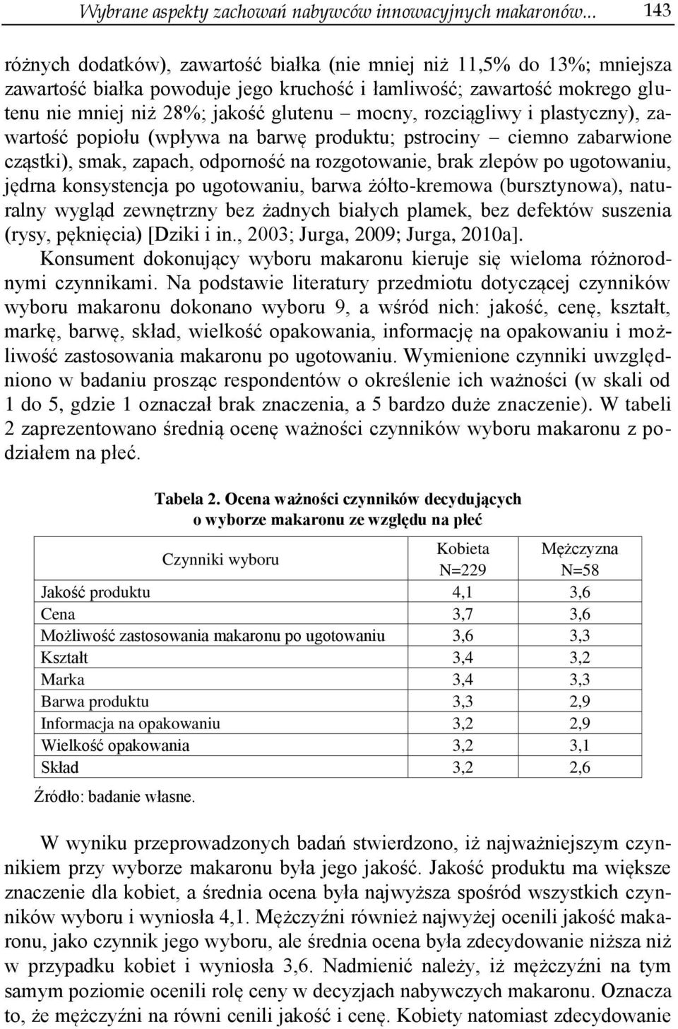 mocny, rozciągliwy i plastyczny), zawartość popiołu (wpływa na barwę produktu; pstrociny ciemno zabarwione cząstki), smak, zapach, odporność na rozgotowanie, brak zlepów po ugotowaniu, jędrna