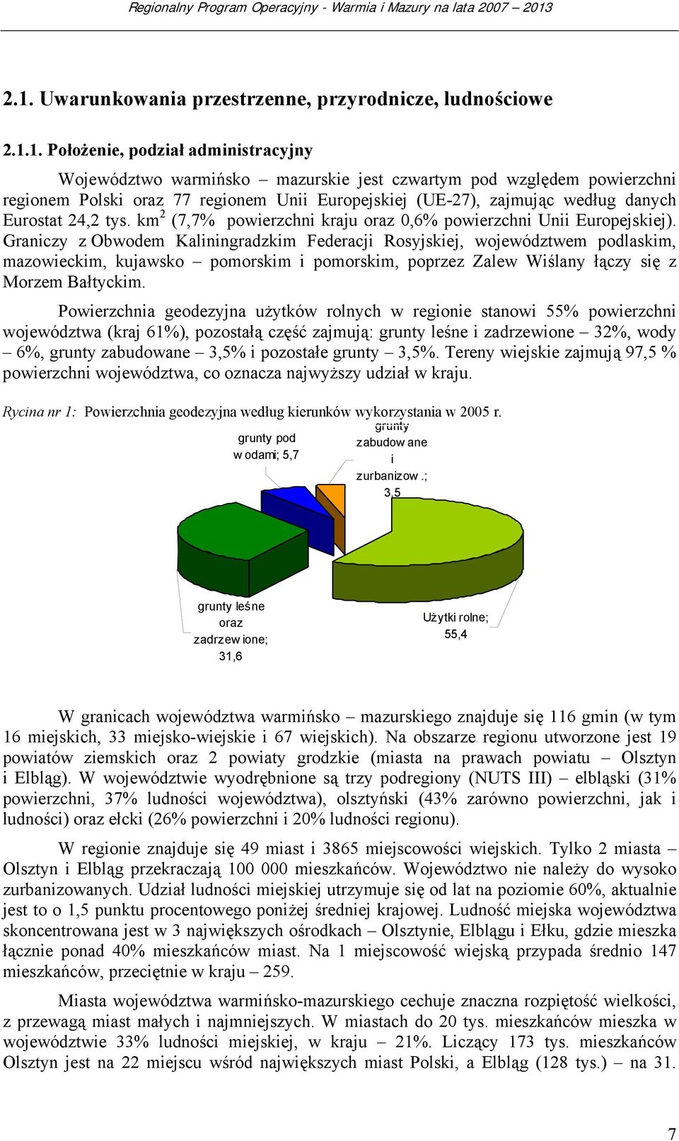 Graniczy z Obwodem Kaliningradzkim Federacji Rosyjskiej, województwem podlaskim, mazowieckim, kujawsko pomorskim i pomorskim, poprzez Zalew Wiślany łączy się z Morzem Bałtyckim.