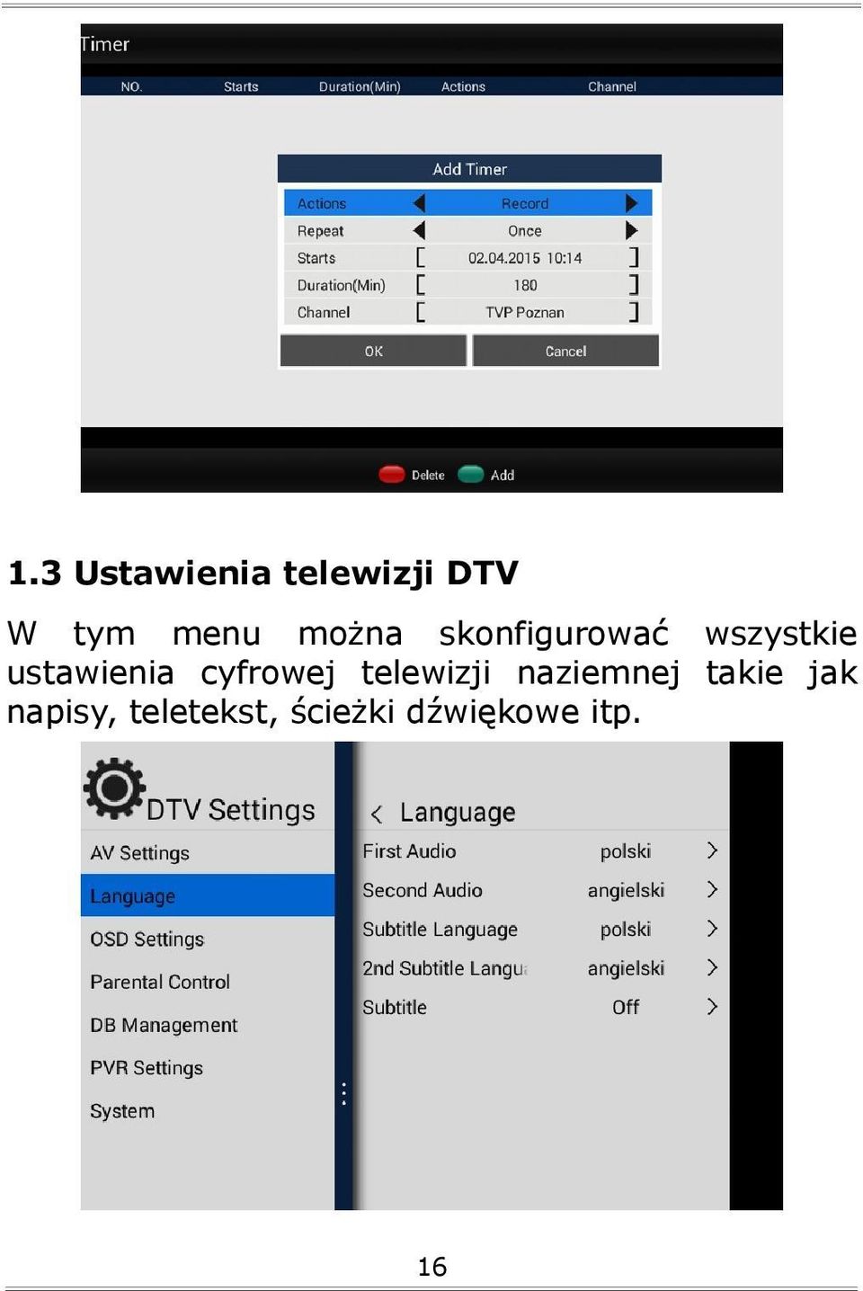 cyfrowej telewizji naziemnej takie jak