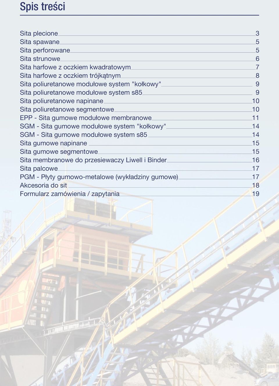 SGM - Sita gumowe modułowe system "kołkowy" SGM - Sita gumowe modułowe system s85 Sita gumowe napinane Sita gumowe segmentowe Sita membranowe do przesiewaczy