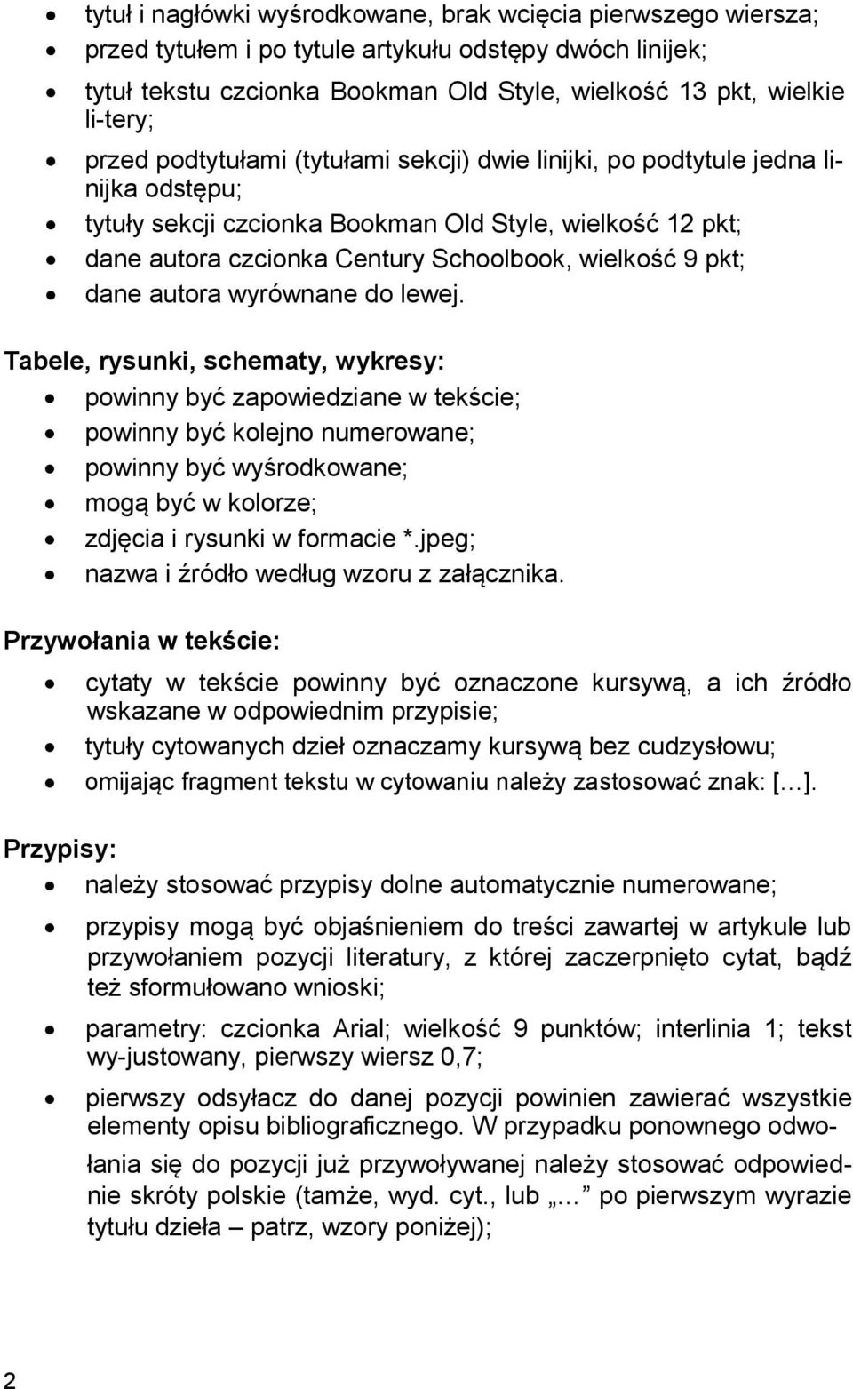 pkt; dane autora wyrównane do lewej.