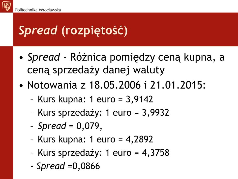 2015: Kurs kupna: 1 euro = 3,9142 Kurs sprzedaży: 1 euro = 3,9932