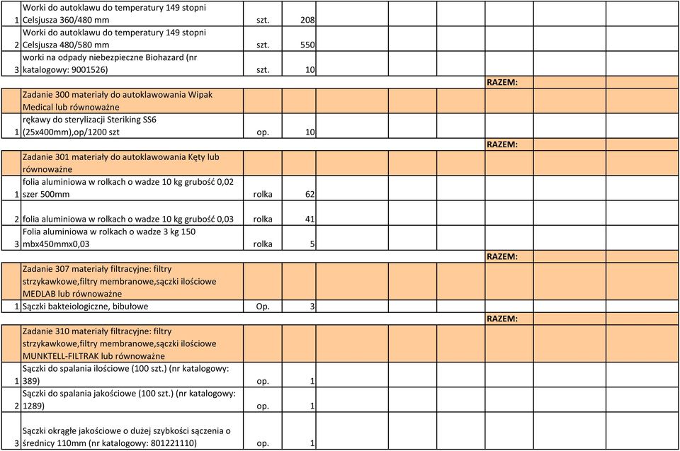 10 Zadanie 300 materiały do autoklawowania Wipak Medical lub rękawy do sterylizacji Steriking SS6 1 (25x400mm),op/1200 szt op.