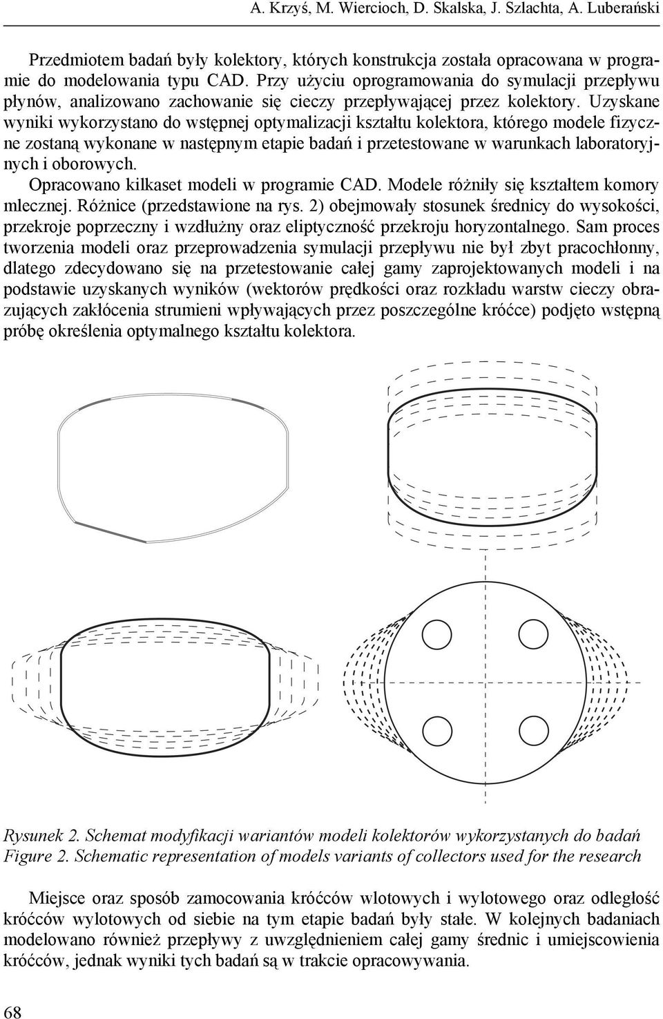 Uzyskane wyniki wykorzystano do wstępnej optymalizacji kształtu kolektora, którego modele fizyczne zostaną wykonane w następnym etapie badań i przetestowane w warunkach laboratoryjnych i oborowych.