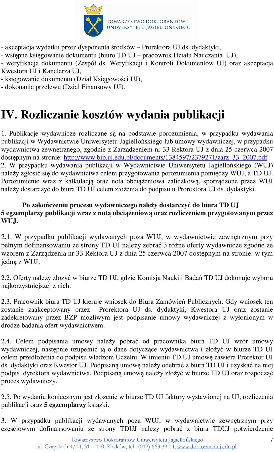 Rozliczanie kosztów wydania publikacji 1.