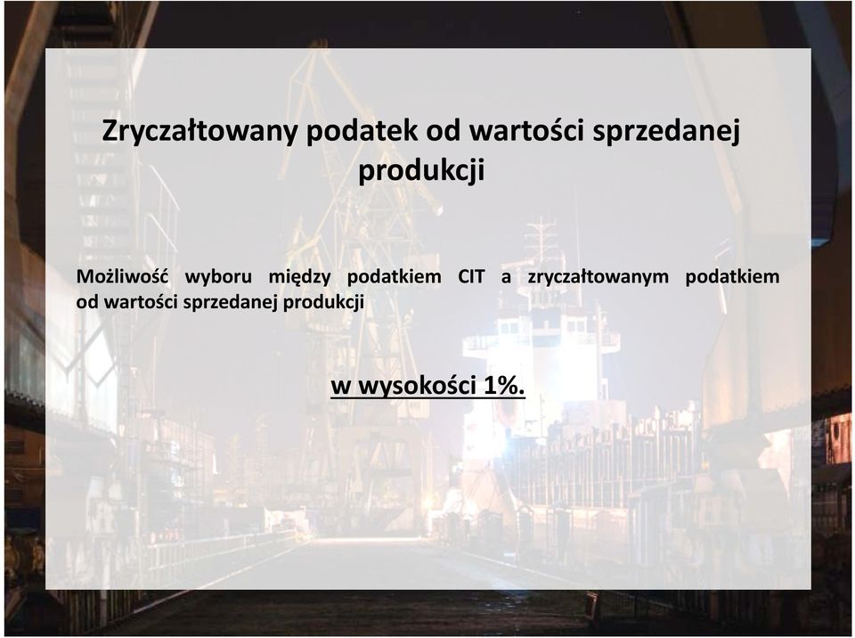 między podatkiem CIT a zryczałtowanym