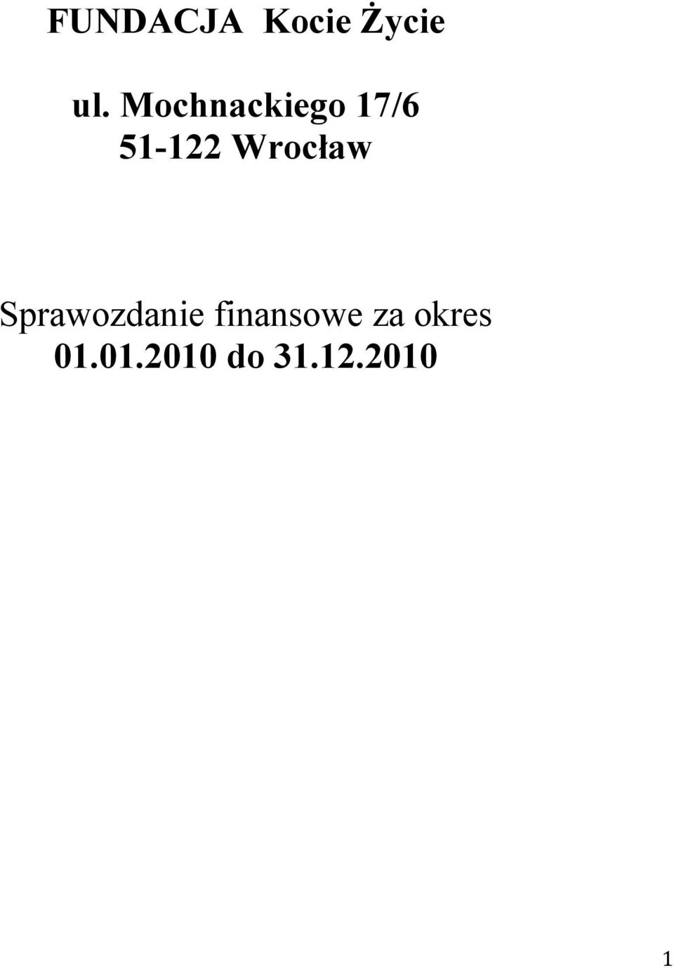 Wrocław Sprawozdanie