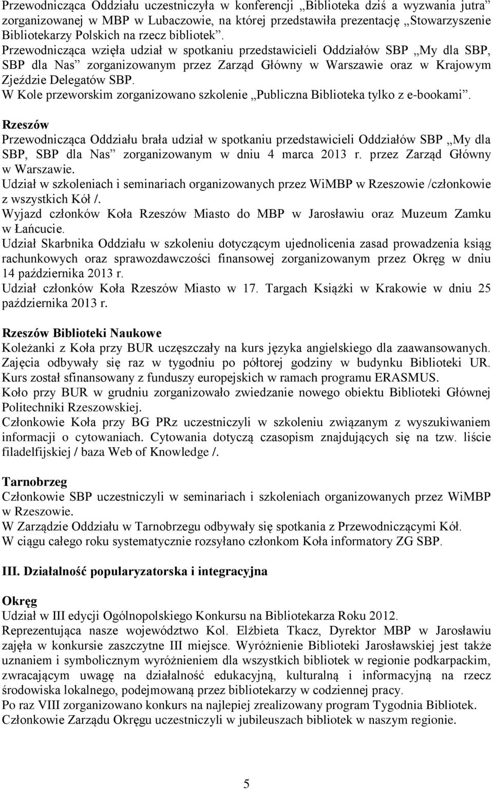 W Kole przeworskim zorganizowano szkolenie Publiczna Biblioteka tylko z e-bookami.