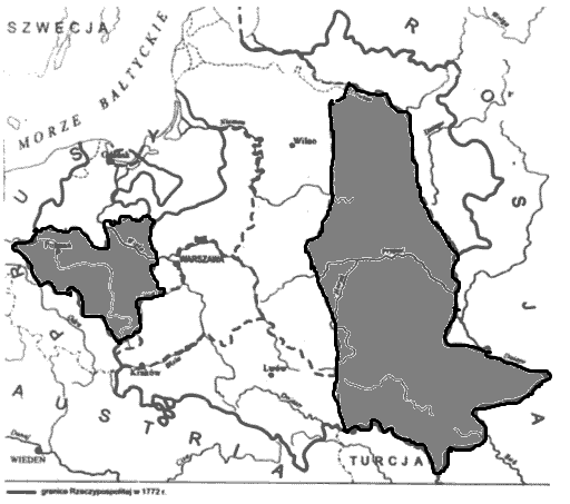 XIV. Zaznacz na przedstawionej niżej