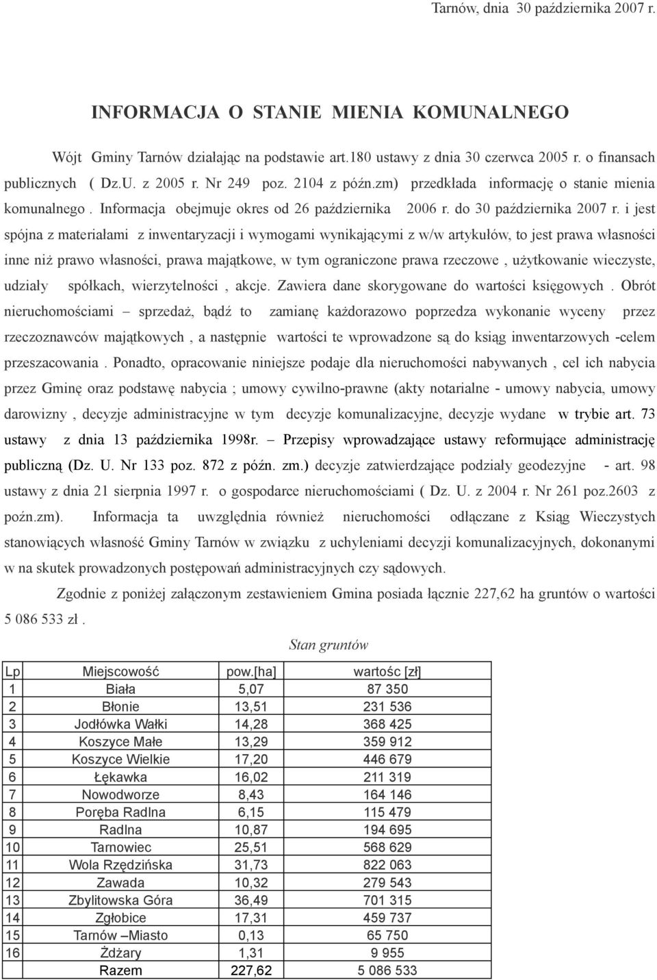 i jest spójna z materiałami z inwentaryzacji i wymogami wynikającymi z w/w artykułów, to jest prawa własności inne niż prawo własności, prawa majątkowe, w tym ograniczone prawa rzeczowe, użytkowanie