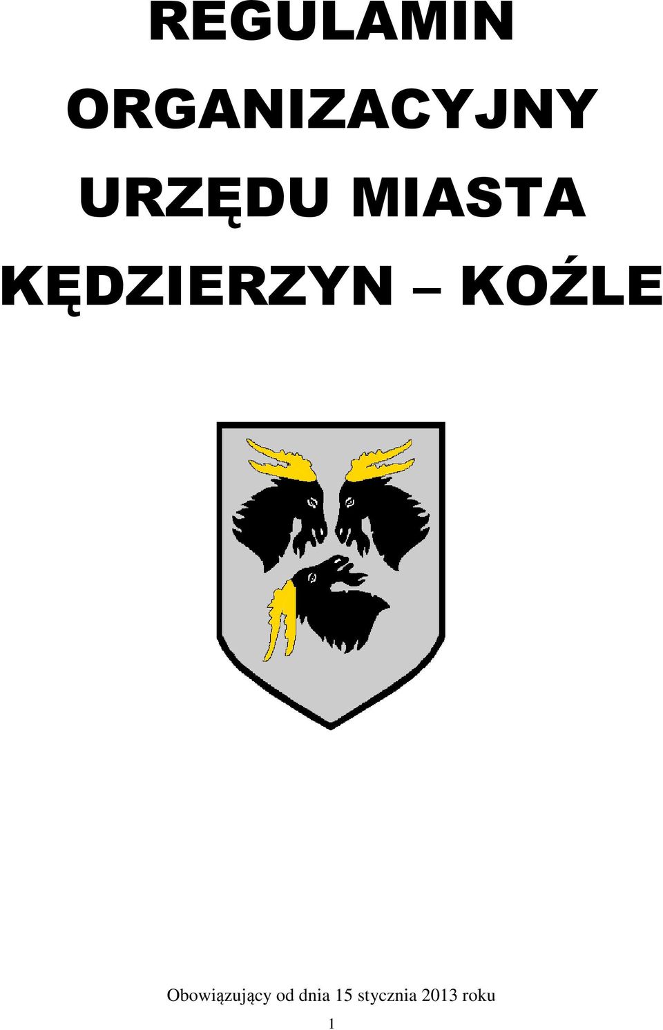 KOŹLE Obowiązujący od