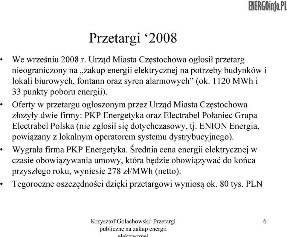 1120 MWh i 33 punkty poboru energii).