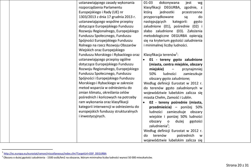 Wiejskich oraz Europejskiego Funduszu Morskiego i Rybackiego oraz ustanawiającego przepisy ogólne dotyczące Europejskiego Funduszu Rozwoju Regionalnego, Europejskiego Funduszu Społecznego, Funduszu