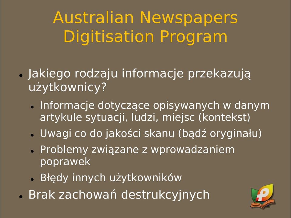 Informacje dotyczące opisywanych w danym artykule sytuacji, ludzi, miejsc