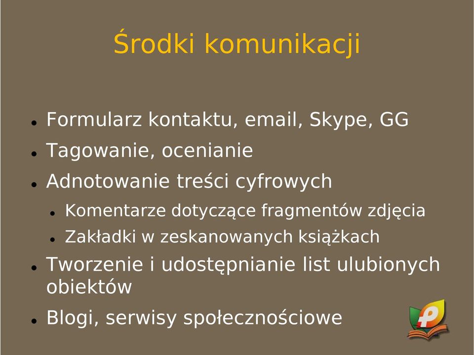 dotyczące fragmentów zdjęcia Zakładki w zeskanowanych książkach