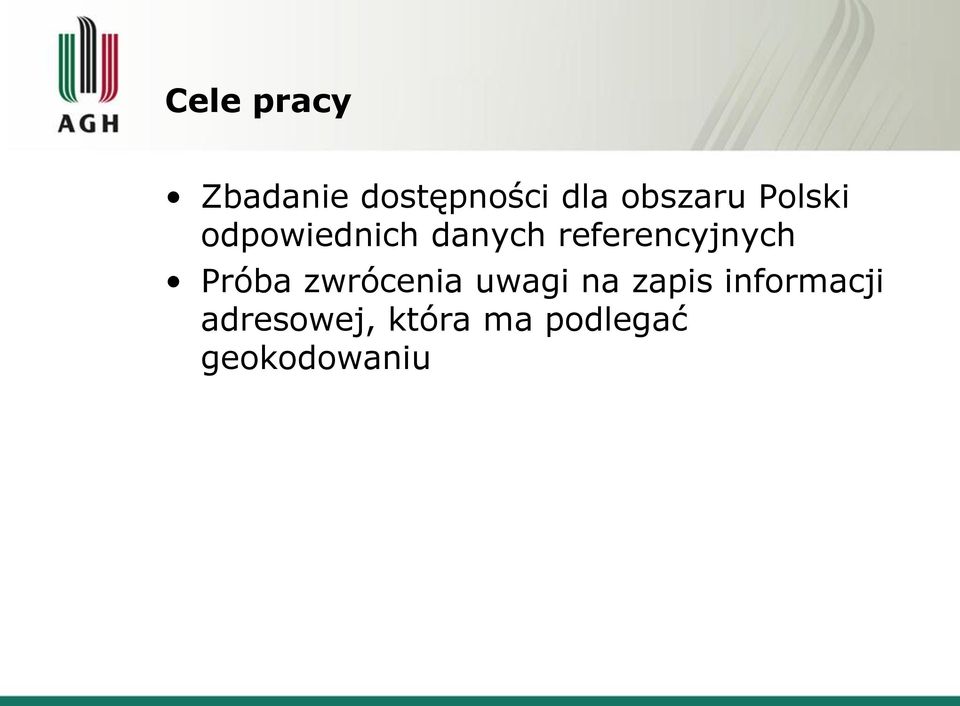 referencyjnych Próba zwrócenia uwagi na