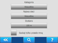 Wybierz WSTECZ z ekranu Znajdź na trasie, aby powrócić do nawigacji bez wyszukiwania obiektów. 1.1.4.3 Zgłoś błąd Przycisk listy kategorii. Domyślnie wybrany jest właśnie Błąd mapy.