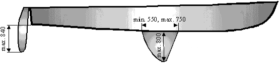 36. Grubość max. 40 mm. 37. Waga max. 30 kg. 38. Długość wystawania pod stępką max. 800 mm. 39. Musi być podnoszony obrotowo. 40. Szerokość przy stępce max. 750 mm, min. 550 mm. STER 41.