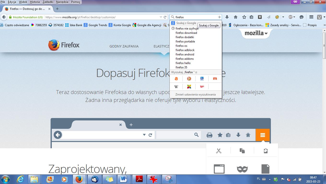 Wpisujemy żądane hasło: w naszym przypadku wpisane zostało hasło: firefox Klikamy Enter