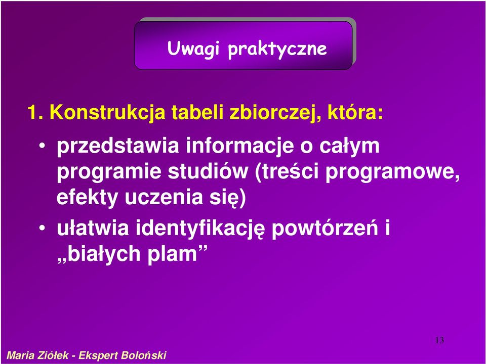 o całym programie studiów (treści programowe, efekty uczenia