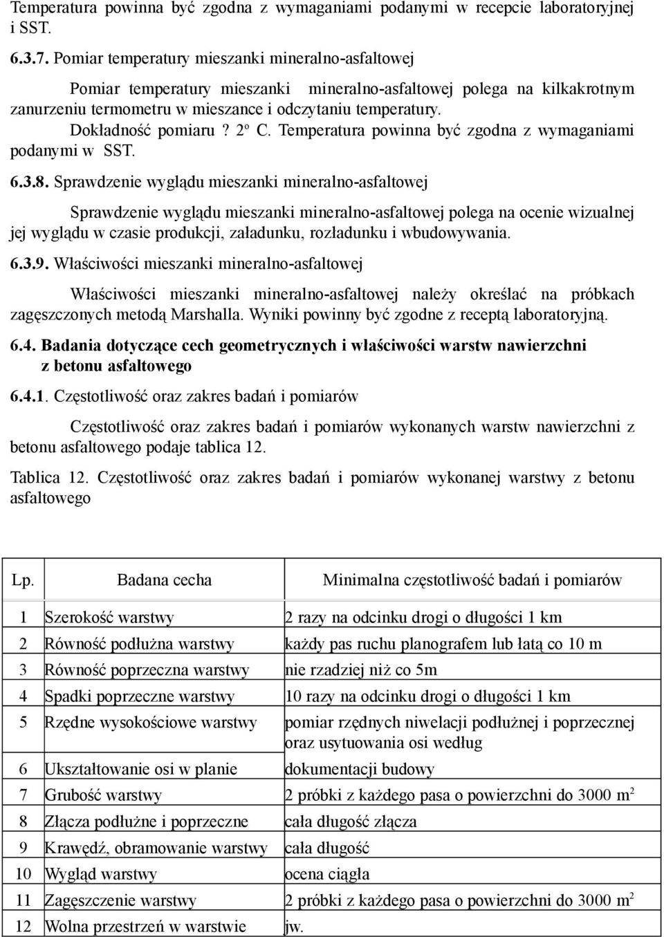 Dokładność pomiaru? 2 o C. Temperatura powinna być zgodna z wymaganiami podanymi w SST. 6.3.8.