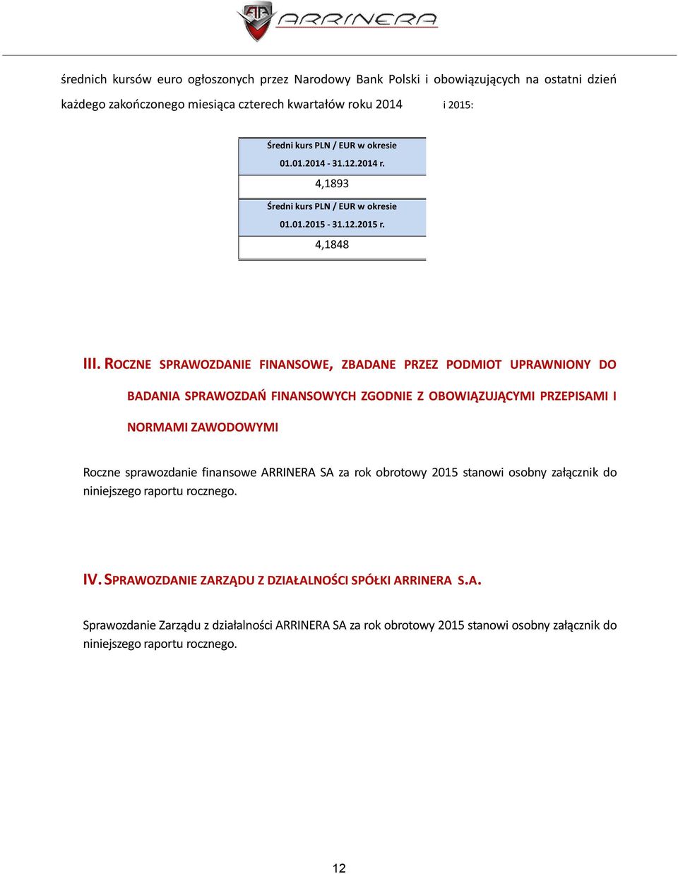 ROCZNE SPRAWOZDANIE FINANSOWE, ZBADANE PRZEZ PODMIOT UPRAWNIONY DO BADANIA SPRAWOZDAŃ FINANSOWYCH ZGODNIE Z OBOWIĄZUJĄCYMI PRZEPISAMI I NORMAMI ZAWODOWYMI Roczne sprawozdanie finansowe