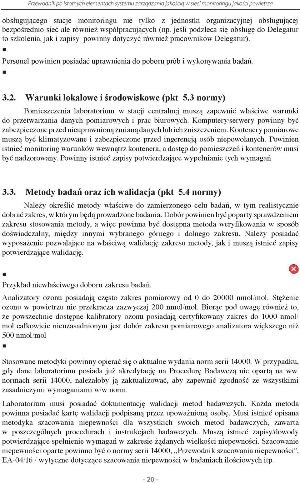 Warunki lokalowe i środowiskowe (pkt. 5.