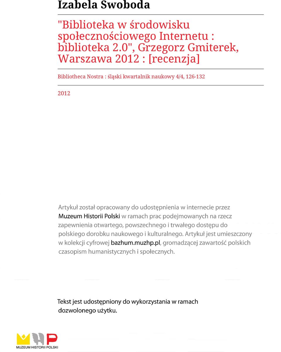 0", Grzegorz Gmiterek, Warszawa 2012 : [recenzja]