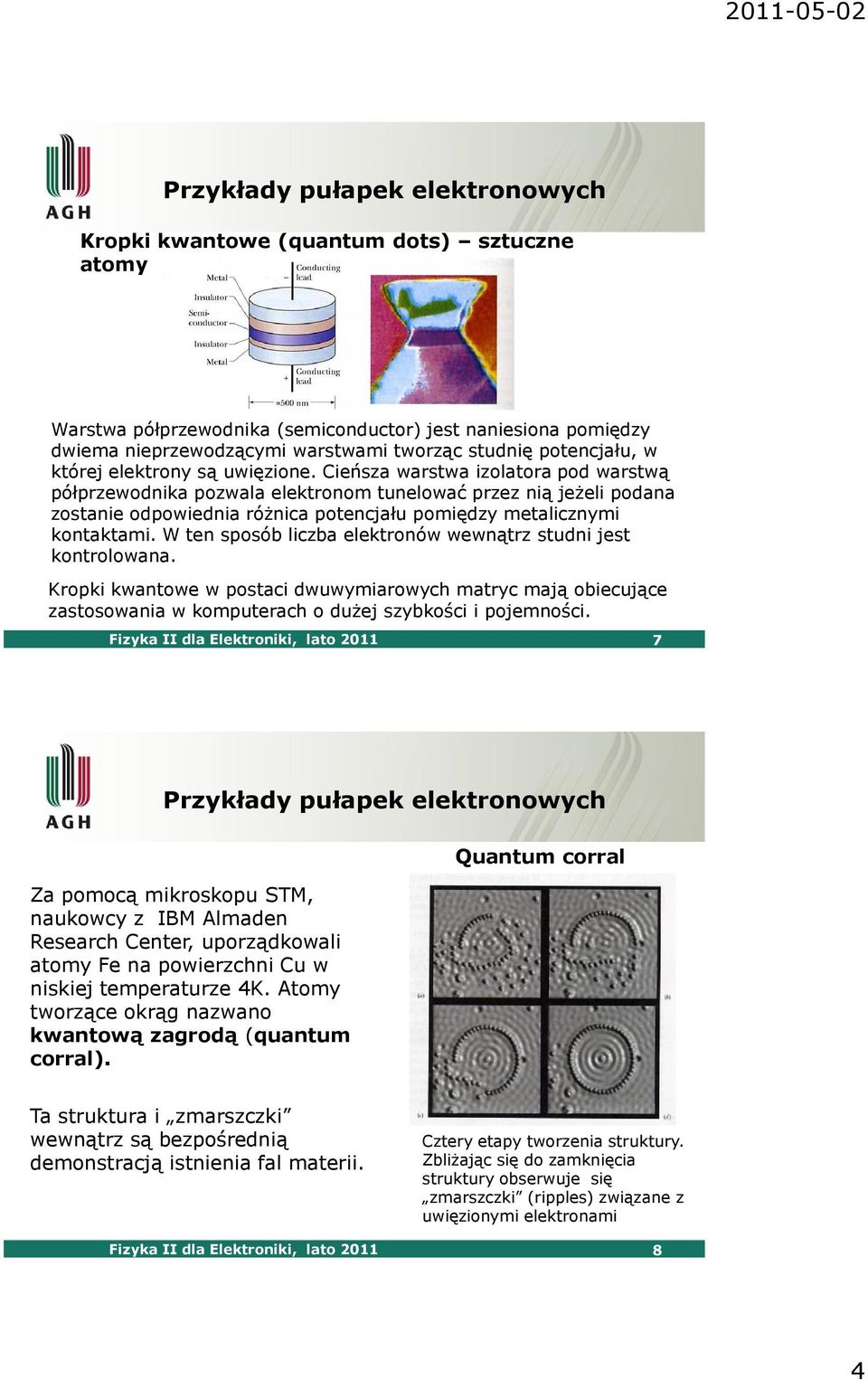 Cieńsza warstwa izolatora pod warstwą półprzewodnika pozwala elektronom tunelować przez nią jeżeli podana zostanie odpowiednia różnica potencjału pomiędzy metalicznymi kontaktami.