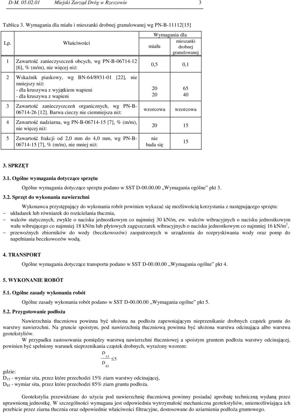kruszywa z wapieni 3 Zawartość zanieczyszczeń organicznych, wg PN-B- 06714-26 [12].
