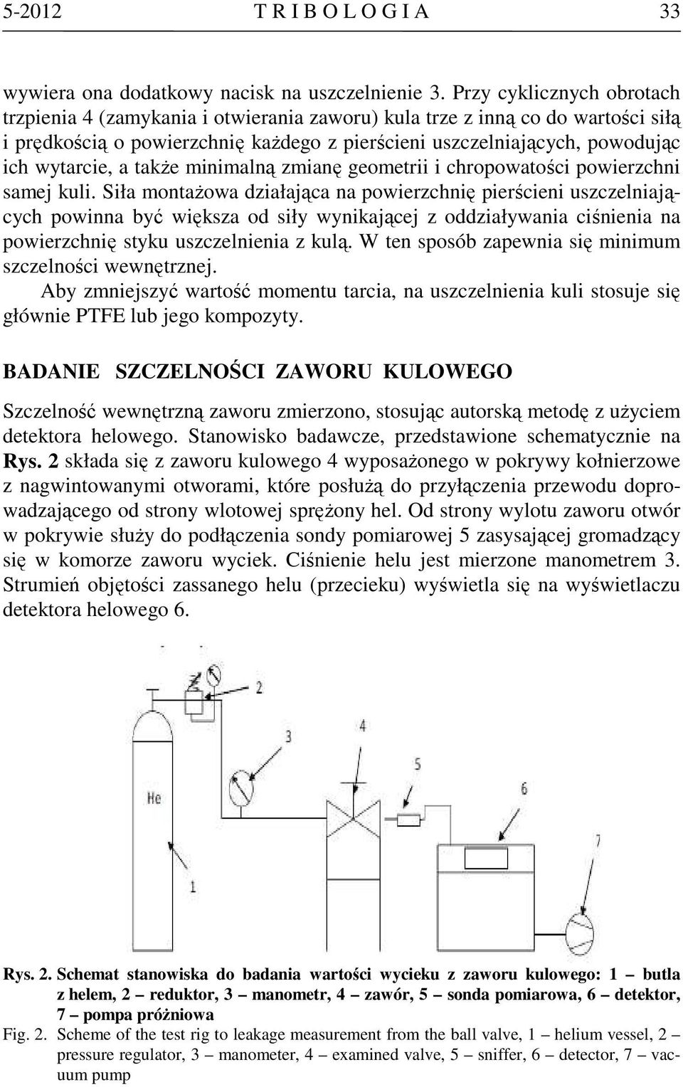 także minimalną zmianę geometrii i chropowatości powierzchni samej kuli.